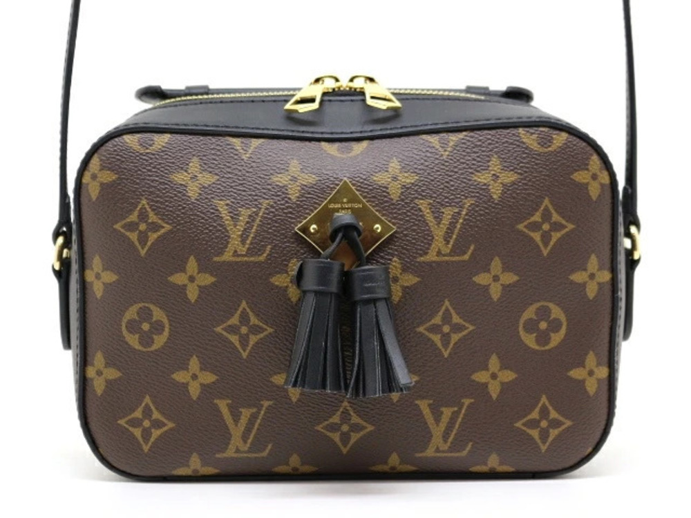LOUIS VUITTON Bag Saintonge Shoulder Monogram Noir Black